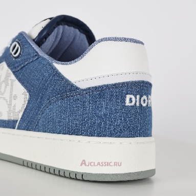 Buy Dior B27 Low Sneaker White Smooth Calfskin Blue Denim Blue 3SN272ZAC_H580 Quality Reps Replicas Shoes