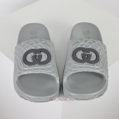 Buy Gucci Slide Sandal Interlocking G - Grey Water Ripples Grey 770801 J8710 1445 Quality Reps Replicas Shoes