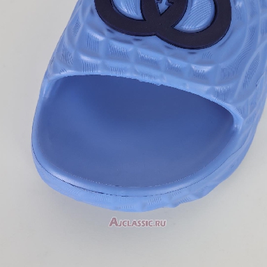 Buy Gucci Slide Sandal Interlocking G Blue Water Ripples Blue 770801 J8710 4743 Quality Reps Replicas Shoes