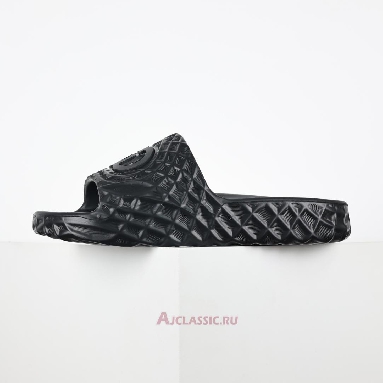 Buy Gucci Slide Sandal Interlocking G Black Water Ripples Black 770801 J8710 1000 Quality Reps Replicas Shoes