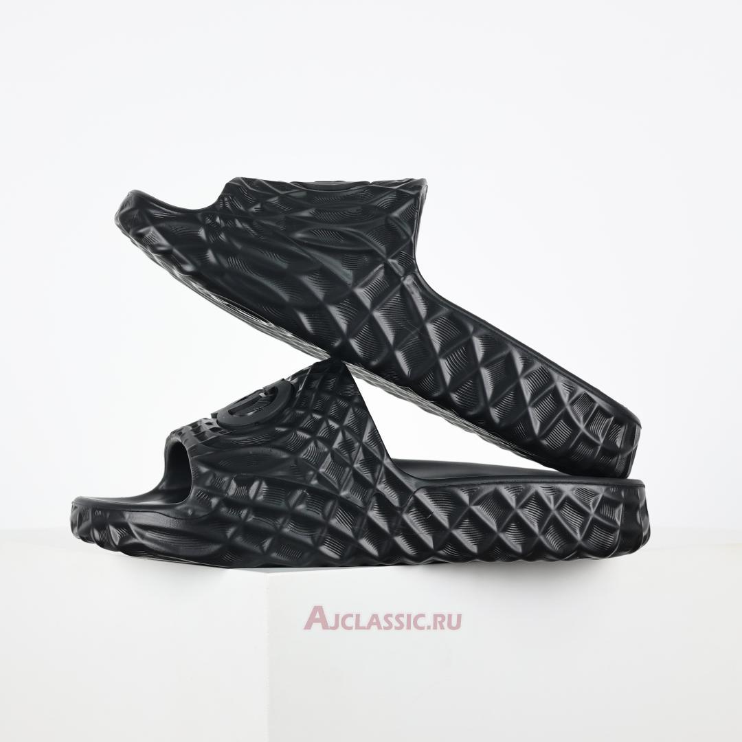 New Gucci Slide Sandal "Interlocking G Black Water Ripples" 770801 J8710 1000 Shoes