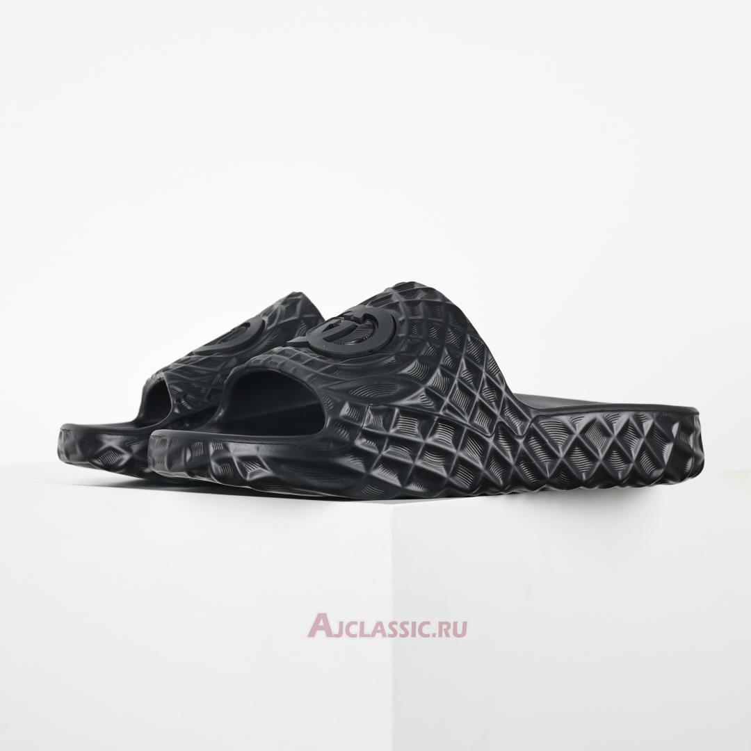 New Gucci Slide Sandal "Interlocking G Black Water Ripples" 770801 J8710 1000 Shoes