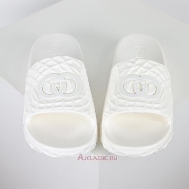 Buy Gucci Slide Sandal Interlocking G White Water Ripples White 770801-J8710-9164 Quality Reps Replicas Shoes