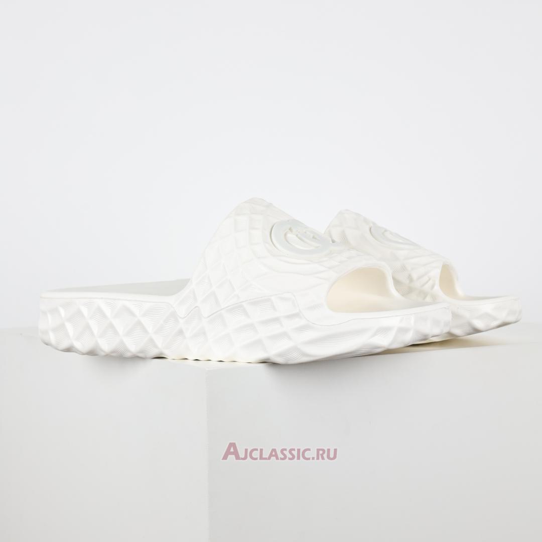 New Gucci Slide Sandal "Interlocking G White Water Ripples" 770801-J8710-9164 Shoes