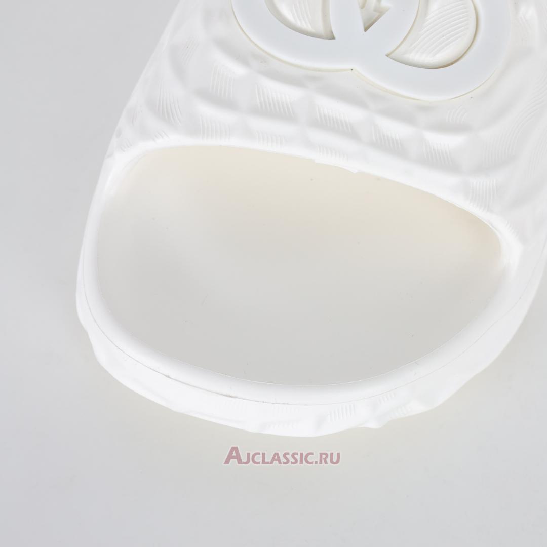 New Gucci Slide Sandal "Interlocking G White Water Ripples" 770801-J8710-9164 Shoes