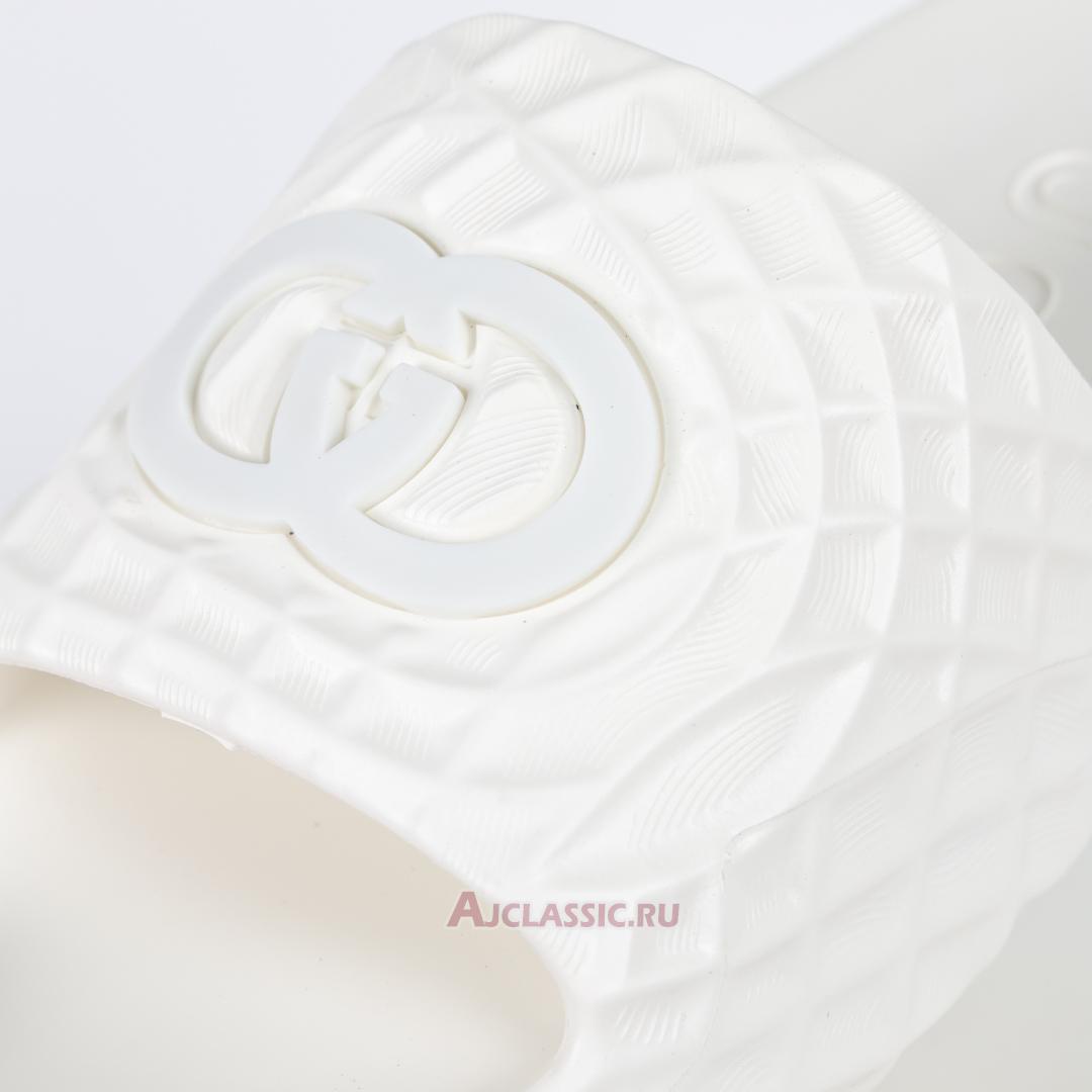 New Gucci Slide Sandal "Interlocking G White Water Ripples" 770801-J8710-9164 Shoes