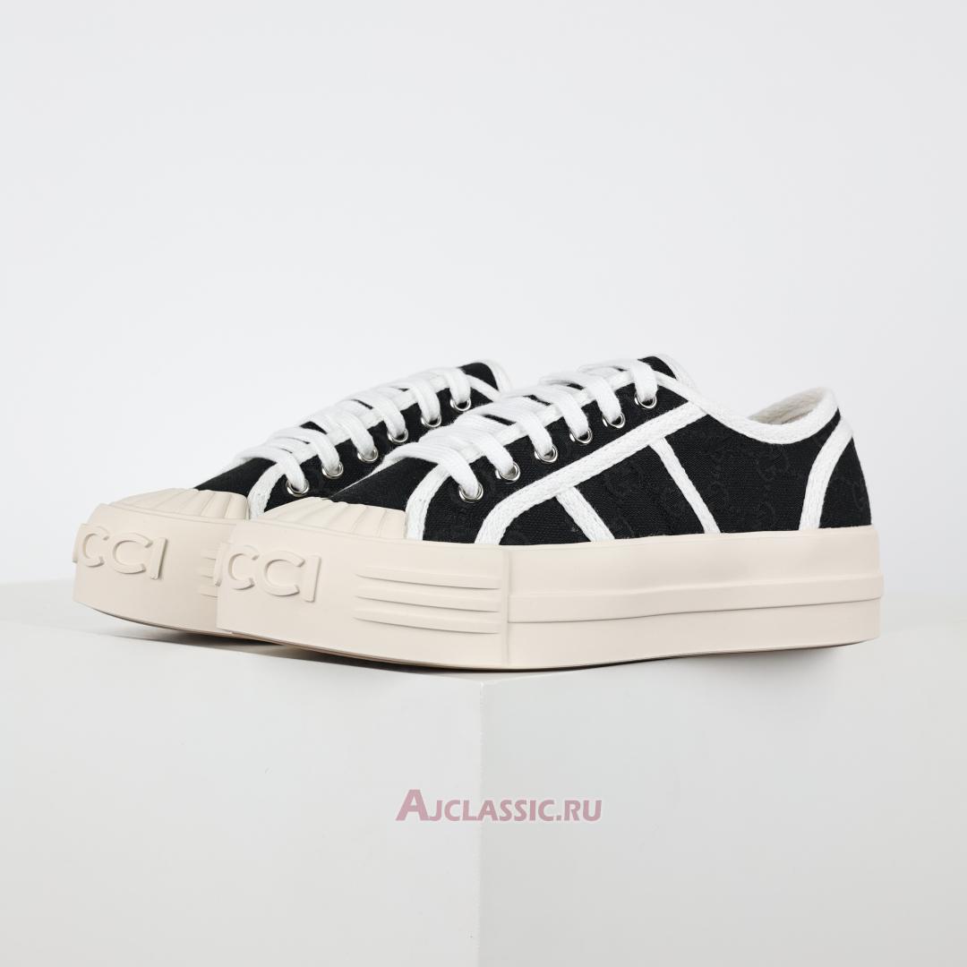 New Gucci Chunky Sneaker "Black GG Canvas" 816879FABZZ1062 Shoes