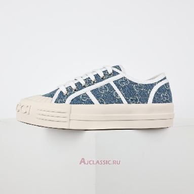 Buy Gucci Chunky Sneaker Light Blue Denim GG Canvas Blue 831825FAD7P4642-2 Quality Reps Replicas Shoes