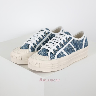 Buy Gucci Chunky Sneaker Light Blue Denim GG Canvas Blue 831825FAD7P4642-2 Quality Reps Replicas Shoes