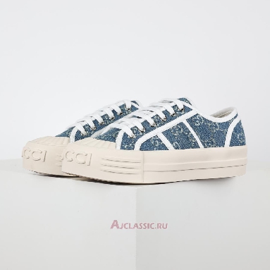 Buy Gucci Chunky Sneaker Light Blue Denim GG Canvas Blue 831825FAD7P4642-2 Quality Reps Replicas Shoes