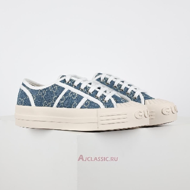 Buy Gucci Chunky Sneaker Light Blue Denim GG Canvas Blue 831825FAD7P4642-2 Quality Reps Replicas Shoes