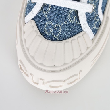 Buy Gucci Chunky Sneaker Light Blue Denim GG Canvas Blue 831825FAD7P4642-2 Quality Reps Replicas Shoes