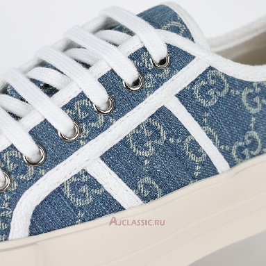 Buy Gucci Chunky Sneaker Light Blue Denim GG Canvas Blue 831825FAD7P4642-2 Quality Reps Replicas Shoes