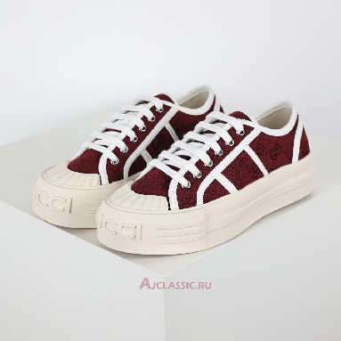 Buy Gucci Chunky Sneaker Rosso Ancora GG Canvas Red 816879FABZZ8545 Quality Reps Replicas Shoes
