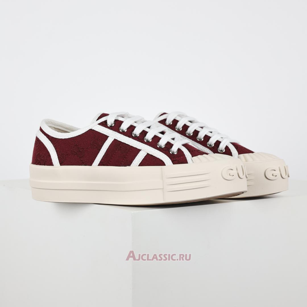 New Gucci Chunky Sneaker "Rosso Ancora GG Canvas" 816879FABZZ8545 Shoes