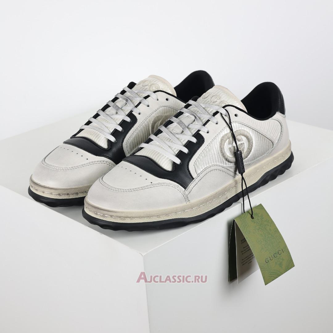 New Gucci MAC80 Sneaker "Off-White Black" 747914 AAB79 9151 Shoes