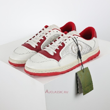 Buy Gucci MAC80 Sneaker Off-White Red Red 749896 AAB79 9150-2 Quality Reps Replicas Shoes