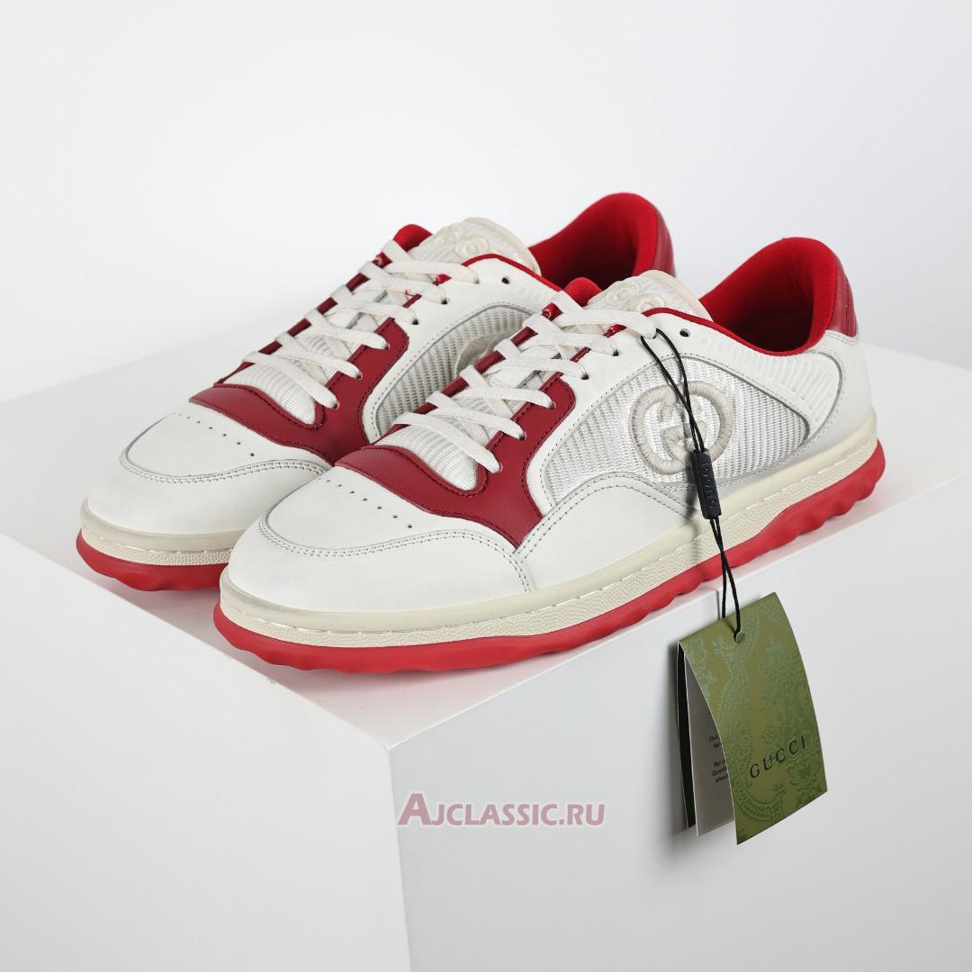 New Gucci MAC80 Sneaker "Off-White Red" 749896 AAB79 9150-2 Shoes