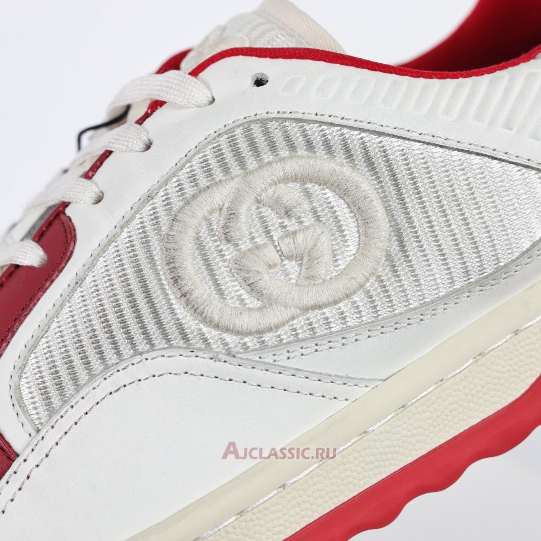 New Gucci MAC80 Sneaker "Off-White Red" 749896 AAB79 9150-2 Shoes