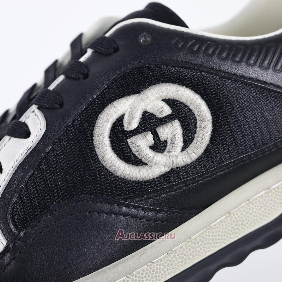New Gucci MAC80 Sneaker "Black Off-White" 756811 AAB79 1051-2 Shoes