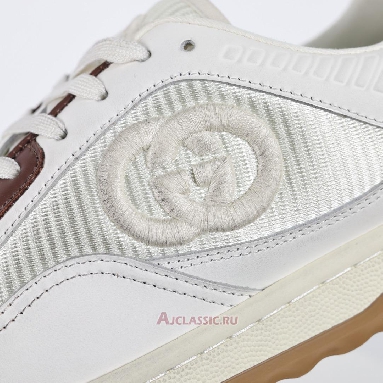 Buy Gucci MAC80 Sneaker Off-White Brown Brown 741656 AAB79 9155-2 Quality Reps Replicas Shoes
