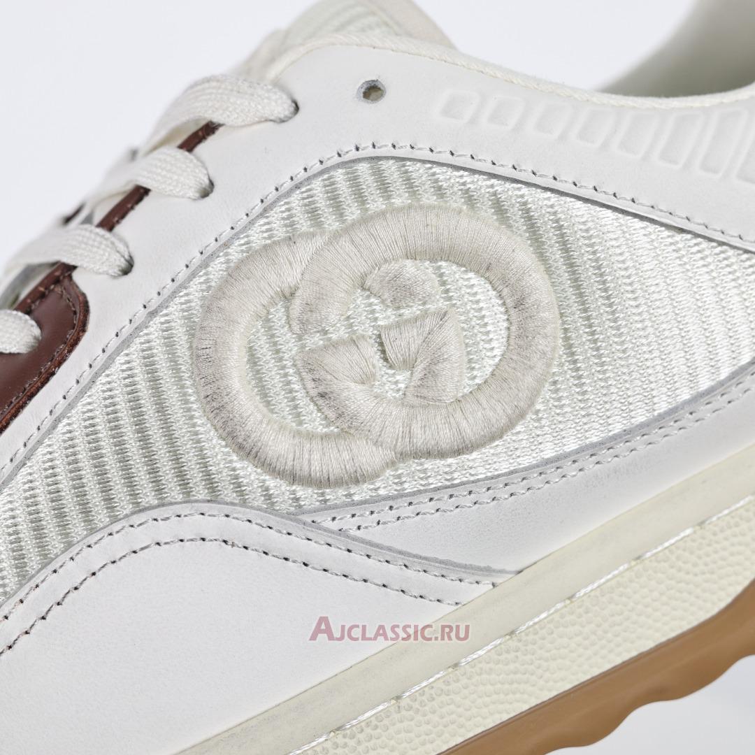 New Gucci MAC80 Sneaker "Off-White Brown" 741656 AAB79 9155-2 Shoes