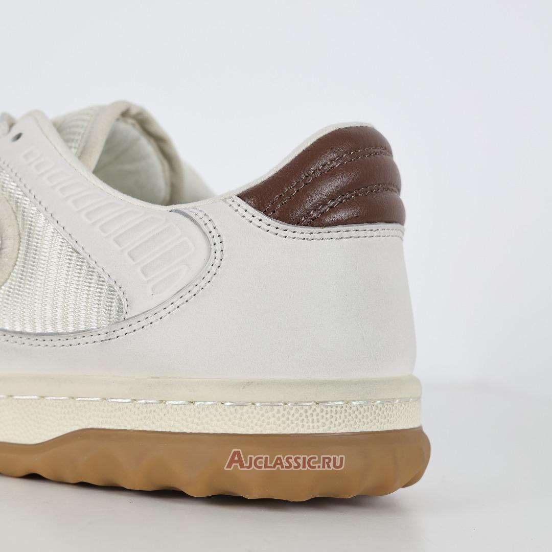 New Gucci MAC80 Sneaker "Off-White Brown" 741656 AAB79 9155-2 Shoes