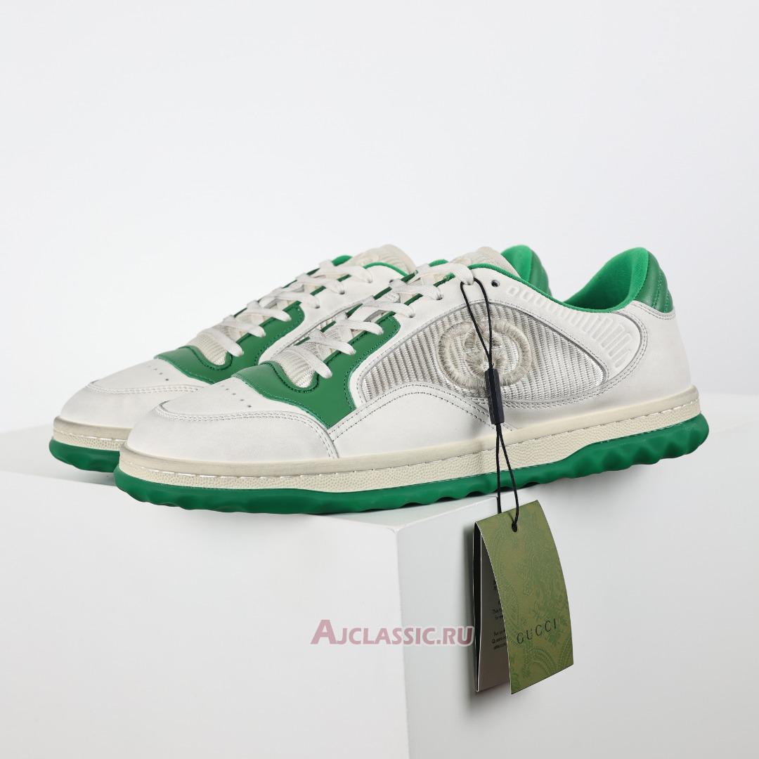 New Gucci MAC80 Sneaker "Off-White Green" 749896 AAB79 9148-2 Shoes