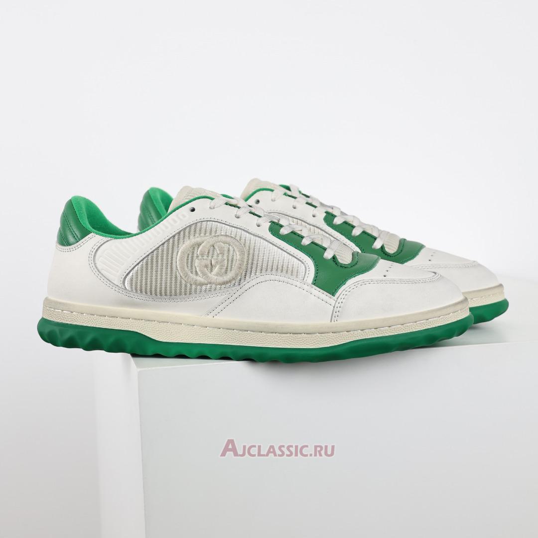 New Gucci MAC80 Sneaker "Off-White Green" 749896 AAB79 9148-2 Shoes