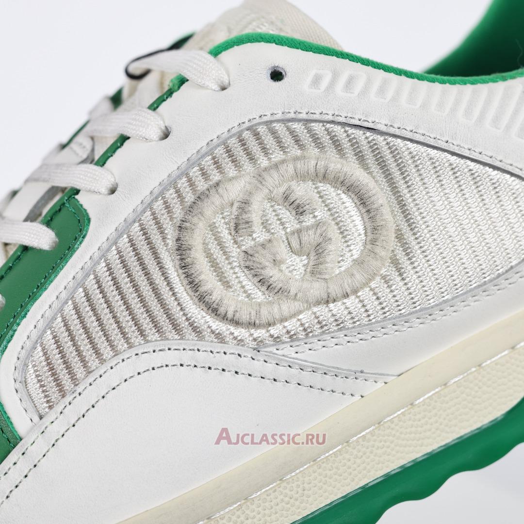 New Gucci MAC80 Sneaker "Off-White Green" 749896 AAB79 9148-2 Shoes