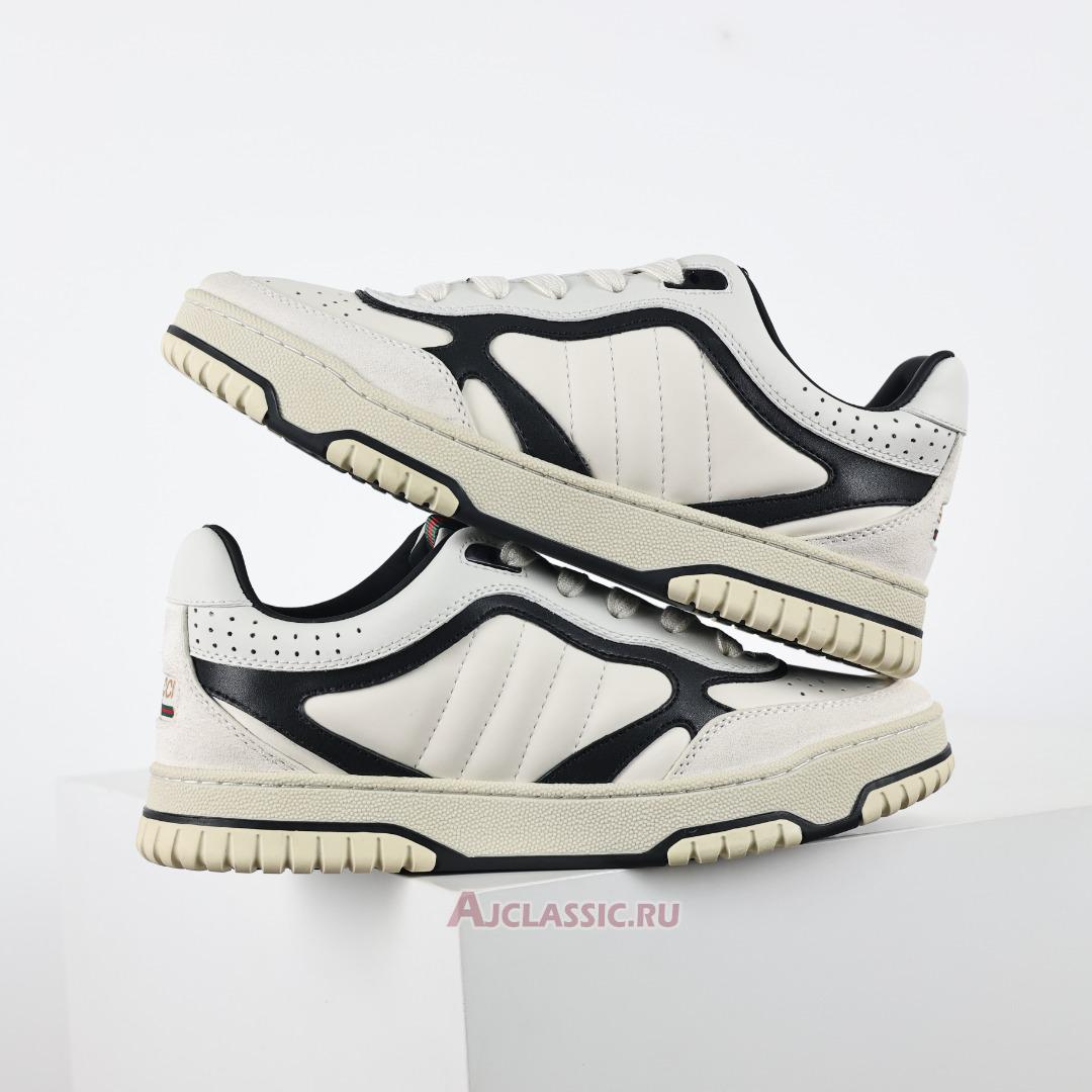 New Gucci Re-Web Sneaker "White Black" 786186 AADPM 9055 Shoes