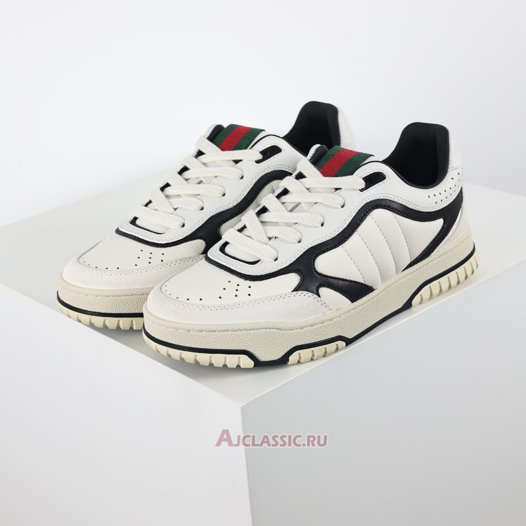 New Gucci Re-Web Sneaker "White Black" 786186 AADPM 9055 Shoes