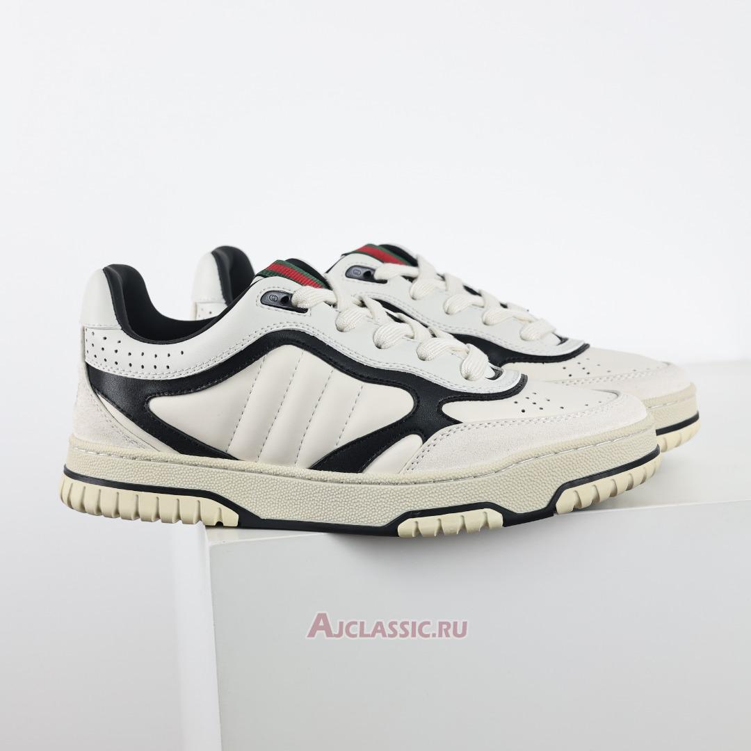 New Gucci Re-Web Sneaker "White Black" 786186 AADPM 9055 Shoes