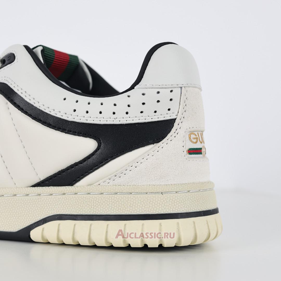 New Gucci Re-Web Sneaker "White Black" 786186 AADPM 9055 Shoes