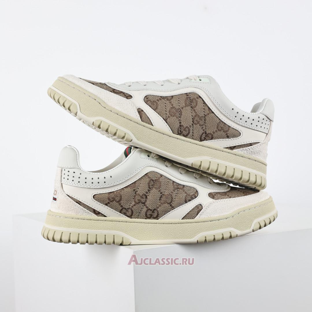 New Gucci Re-Web Sneaker "GG Canvas - White Beige" 787476 AADHW 9573-2 Shoes