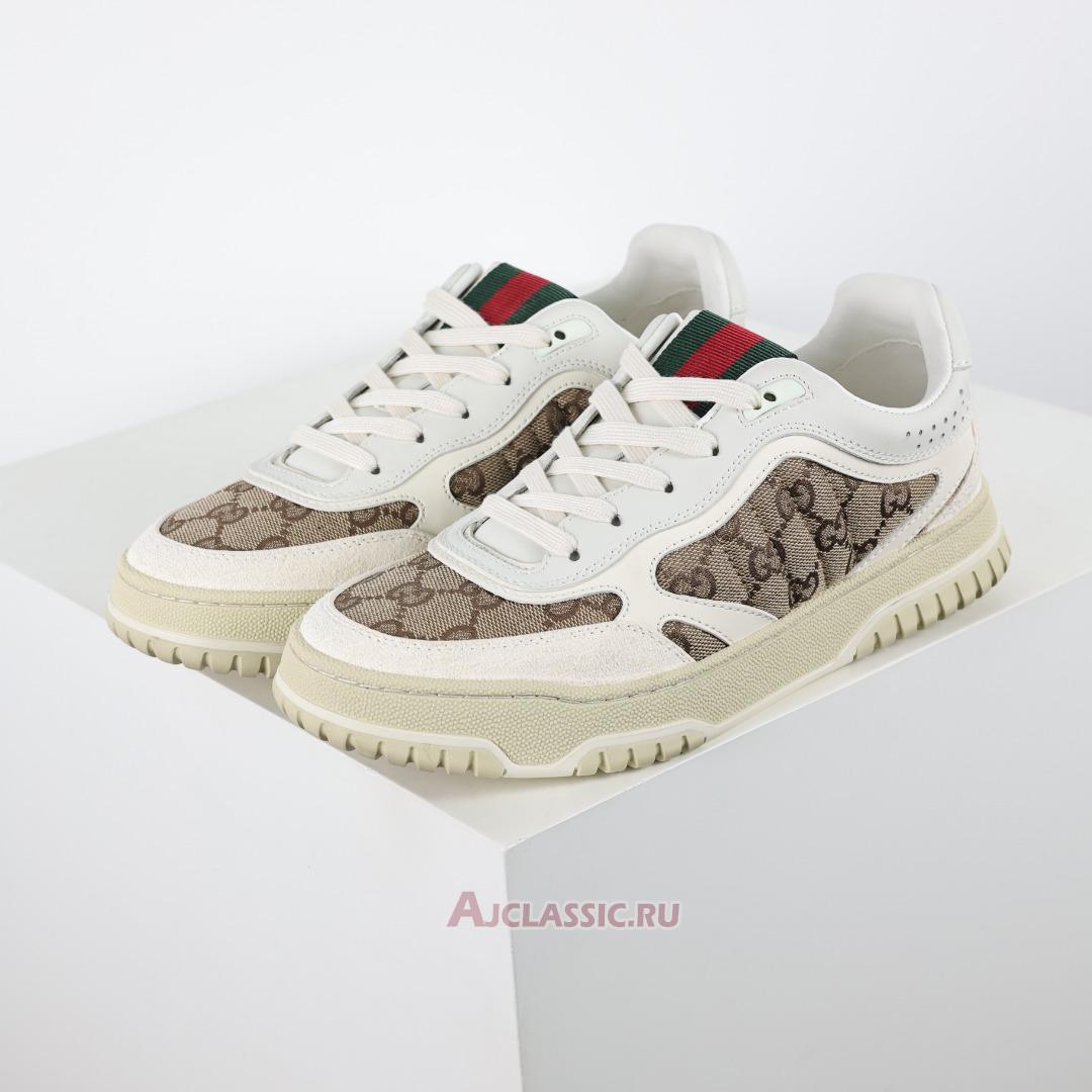 New Gucci Re-Web Sneaker "GG Canvas - White Beige" 787476 AADHW 9573-2 Shoes