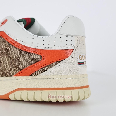 Buy Gucci Re-Web Sneaker GG Canvas - Beige Bright Oranges Orange 787476 AADHW 9561 Quality Reps Replicas Shoes