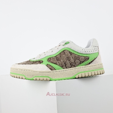Buy Gucci Re-Web Sneaker GG Canvas - Beige Fluorescent Green Green 787476 AADHW 9571-2 Quality Reps Replicas Shoes