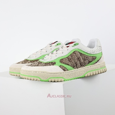 Buy Gucci Re-Web Sneaker GG Canvas - Beige Fluorescent Green Green 787476 AADHW 9571-2 Quality Reps Replicas Shoes