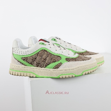 Buy Gucci Re-Web Sneaker GG Canvas - Beige Fluorescent Green Green 787476 AADHW 9571-2 Quality Reps Replicas Shoes