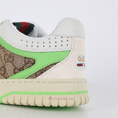 Buy Gucci Re-Web Sneaker GG Canvas - Beige Fluorescent Green Green 787476 AADHW 9571-2 Quality Reps Replicas Shoes