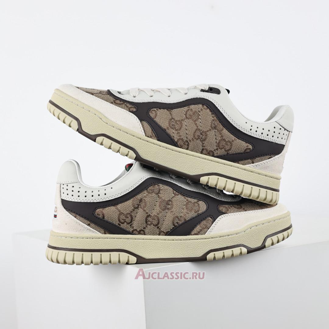 New Gucci Re-Web Sneaker "GG Canvas - Beige Ebony" 787476 AADHW 9568 Shoes