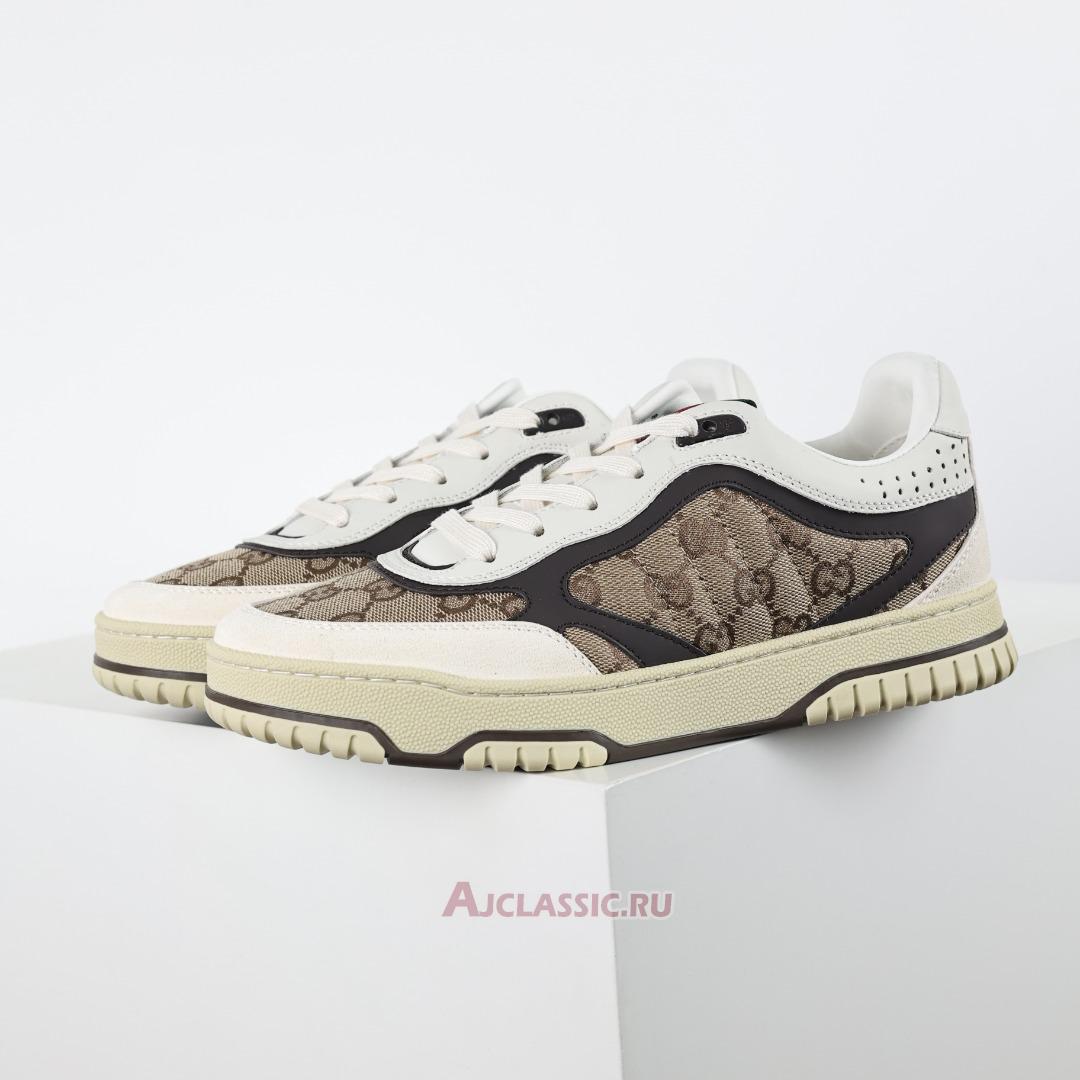 New Gucci Re-Web Sneaker "GG Canvas - Beige Ebony" 787476 AADHW 9568 Shoes