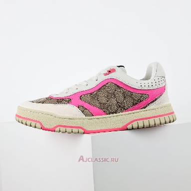 Buy Gucci Re-Web Sneaker GG Canvas - Beige Fuchsia Pink 785452 AADHW 9563 Quality Reps Replicas Shoes