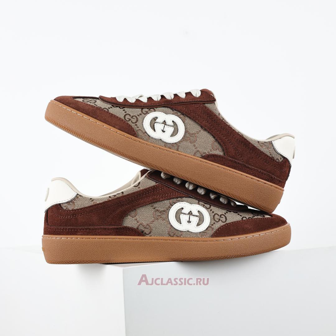 New Gucci G74 "Interlocking G - Dark Brown Suede" 791742 AAEGA 2242 Shoes