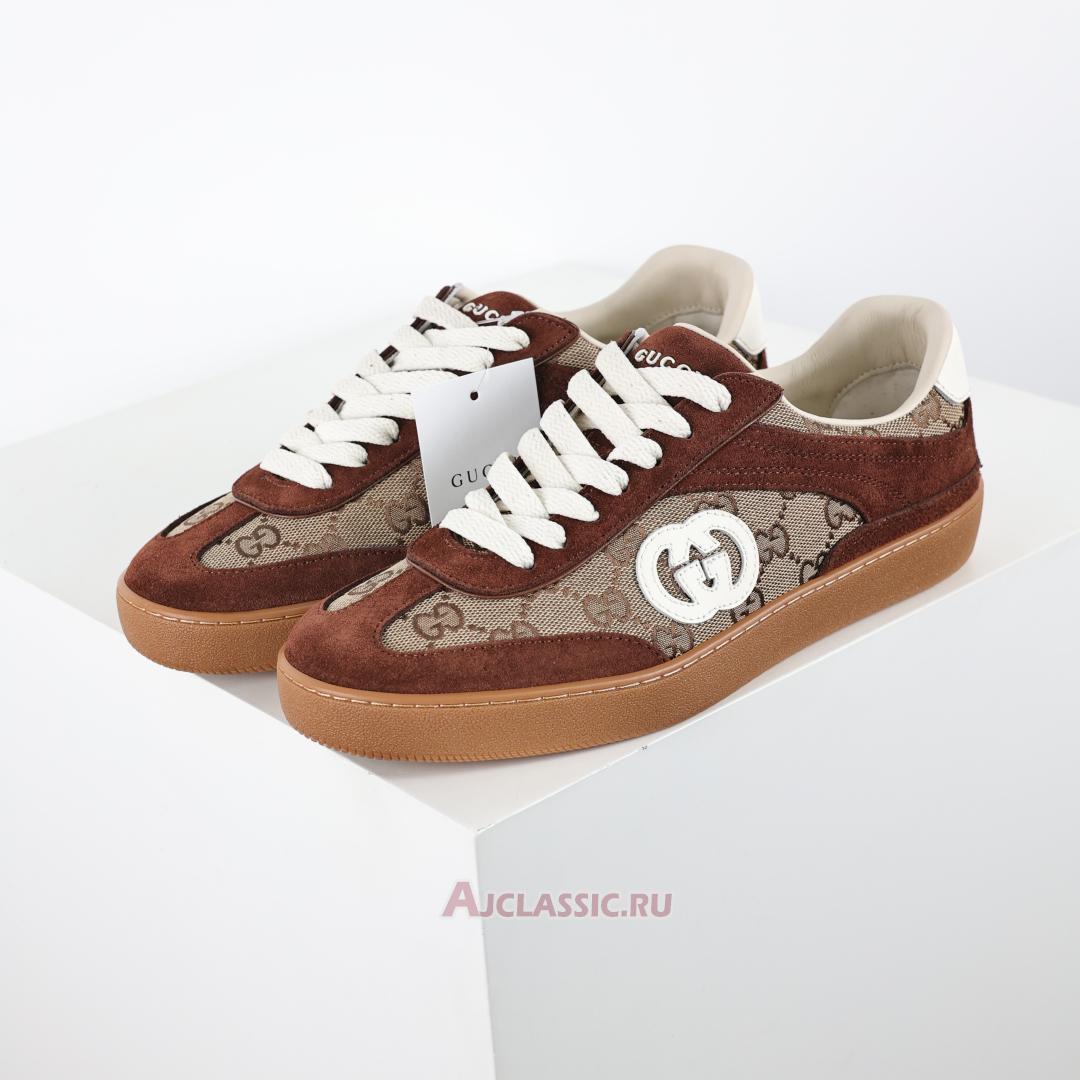 New Gucci G74 "Interlocking G - Dark Brown Suede" 791742 AAEGA 2242 Shoes