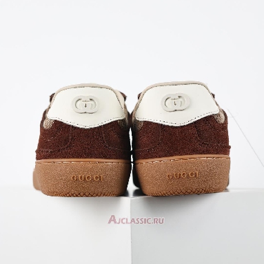 Buy Gucci G74 Interlocking G - Dark Brown Suede Brown 791742 AAEGA 2242 Quality Reps Replicas Shoes