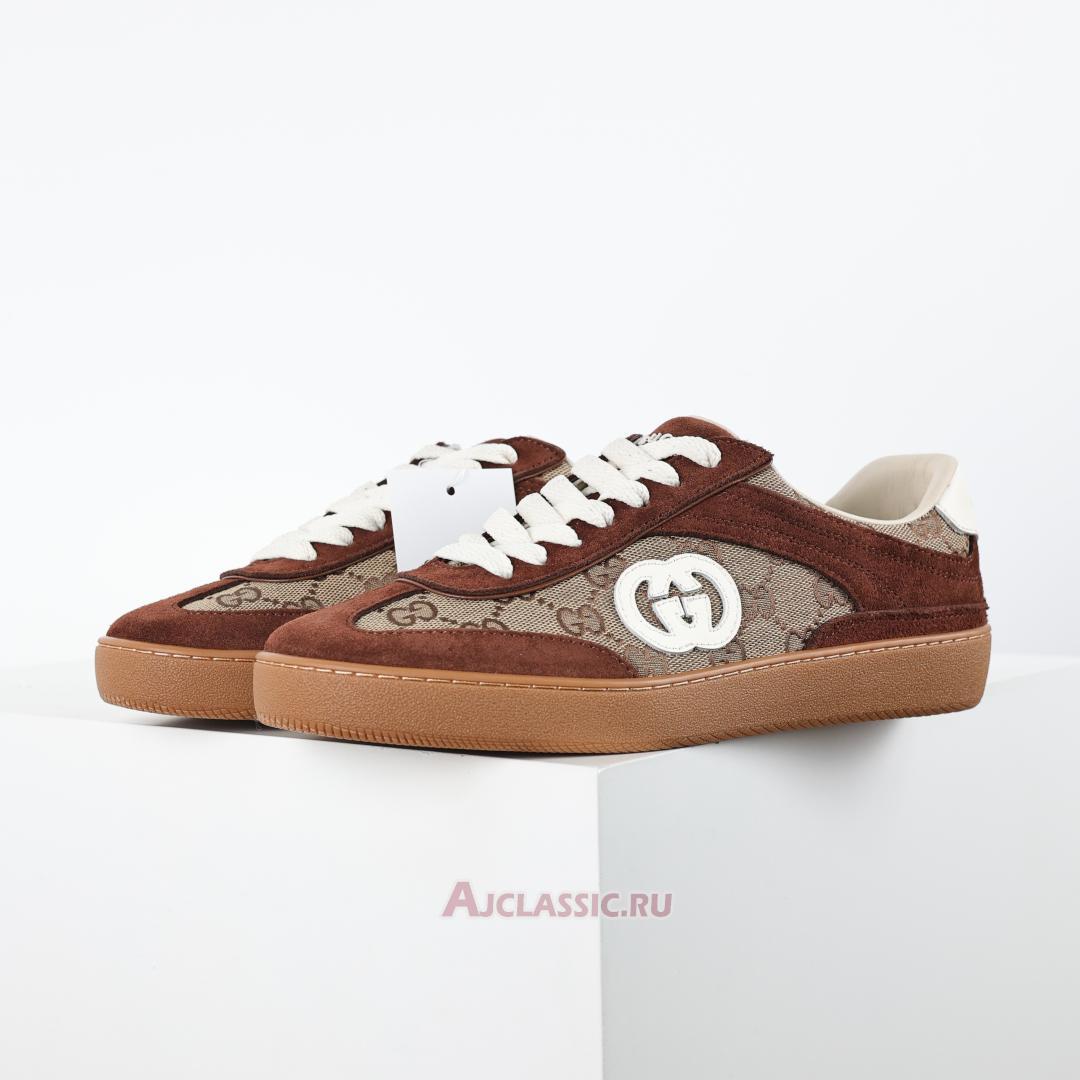 New Gucci G74 "Interlocking G - Dark Brown Suede" 791742 AAEGA 2242 Shoes