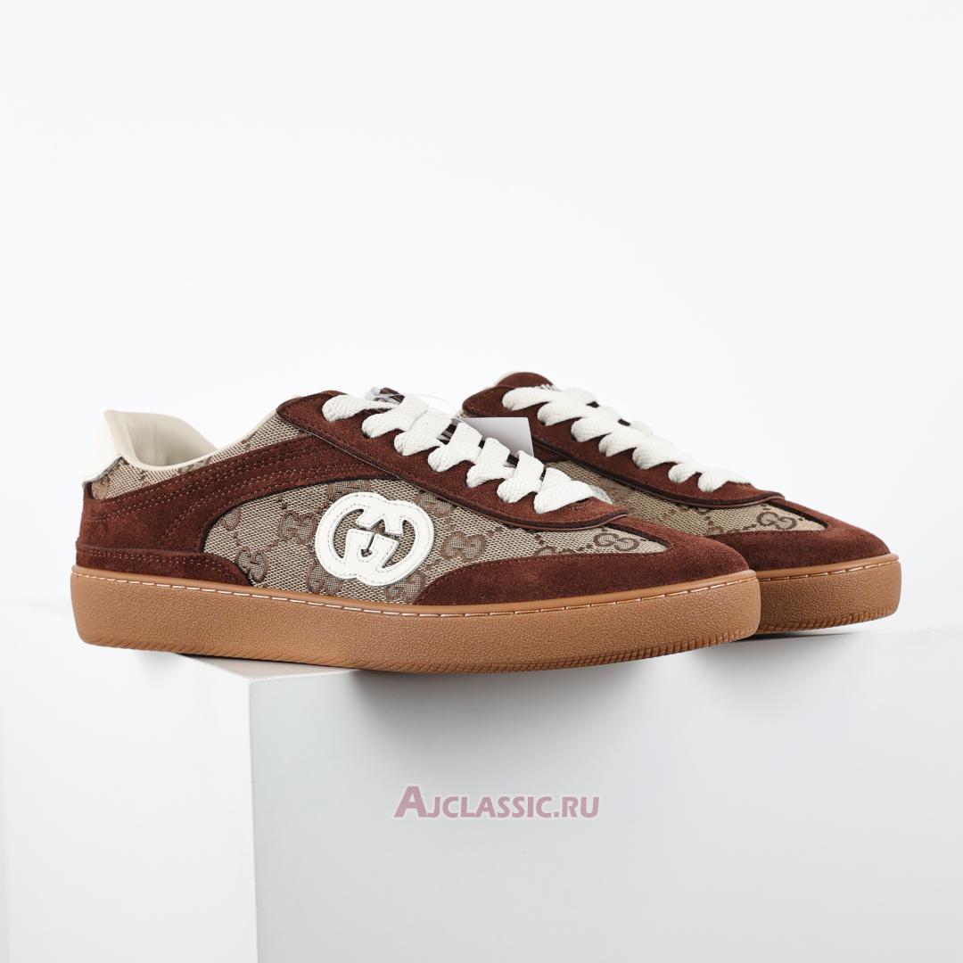 New Gucci G74 "Interlocking G - Dark Brown Suede" 791742 AAEGA 2242 Shoes