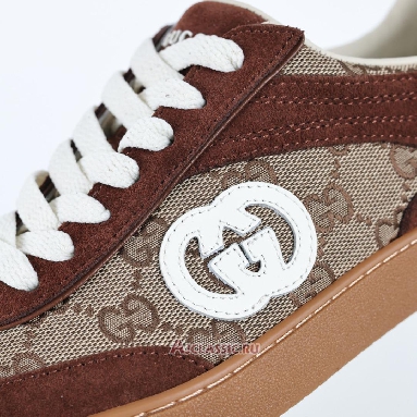 Buy Gucci G74 Interlocking G - Dark Brown Suede Brown 791742 AAEGA 2242 Quality Reps Replicas Shoes